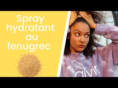 Pousse des cheveux grâce au spray hydratant de Fenugrec / Hair growht spray