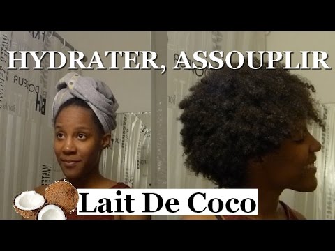 Hydrater, assouplir les cheveux après le shampoing | Lait de coco | Soin maison