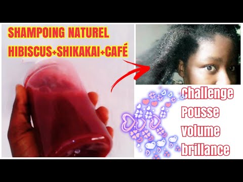 (N°32) Shampoing Naturel 🧡 HIBISCUS + SHIKAKAI + CAFE 🧡 ||POUSSE EXTREME|| Fashion Cheveux Crépus tv